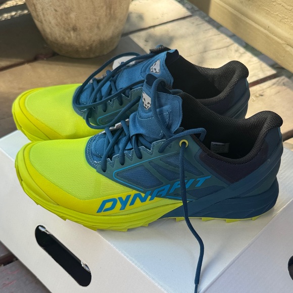 Dynafit Shoes - Dynafit Women's Blue and Yellow Trail Shoes